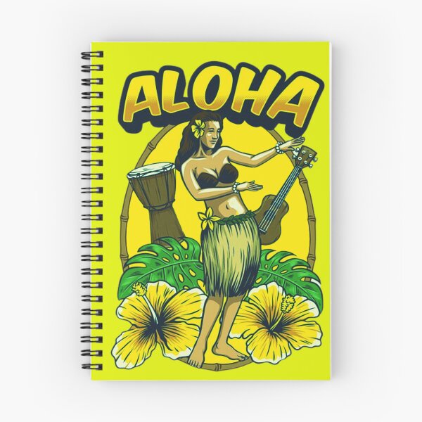 Item preview, cute hawaiian girl dancing hula designed and sold by Pukon87 shop.