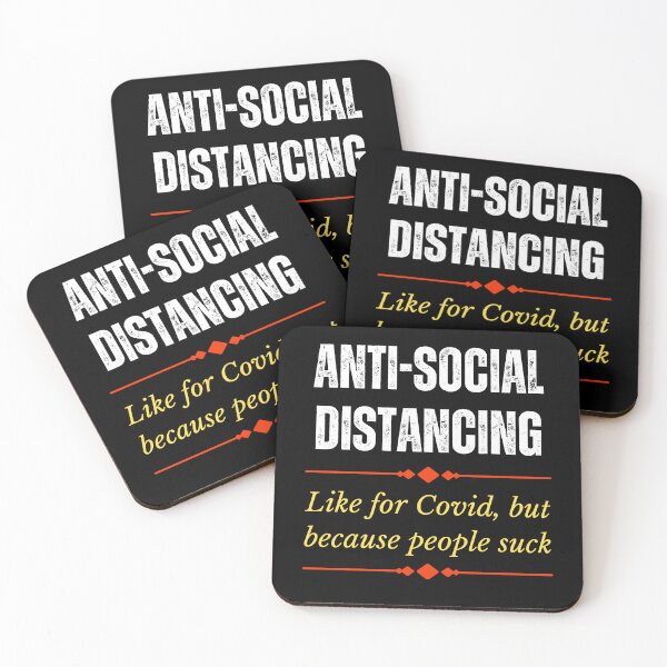 Item preview, Anti-Social Distancing designed and sold by BadAttitudeTees.