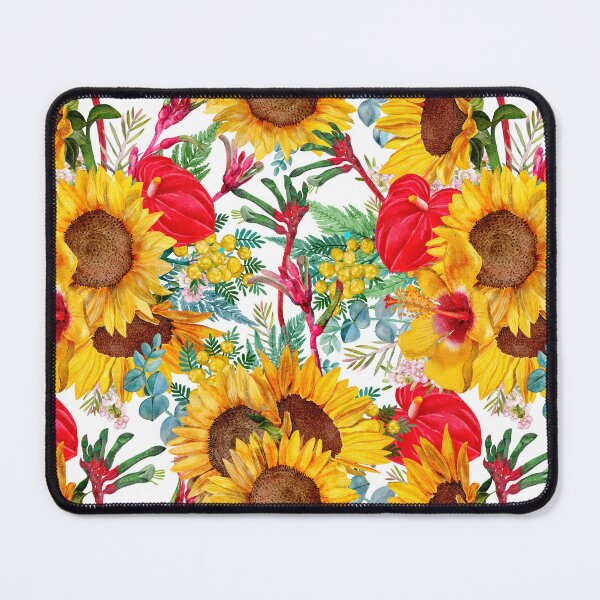 Item preview, Sunflowers And Summer Tropical Wildflowers designed and sold by Sketchbook Designs.