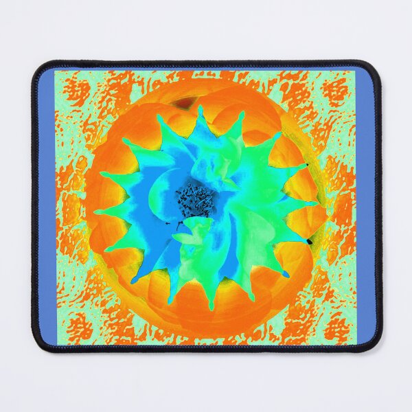 Item preview, Abstract Rose with Orange-Lime lace trim by Iritof designed and sold by iritof.