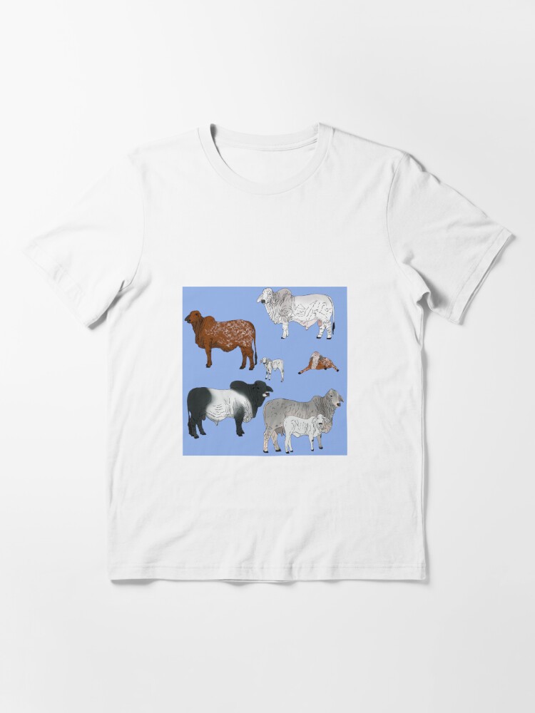 Brahman Cattle Blue | Essential T-Shirt