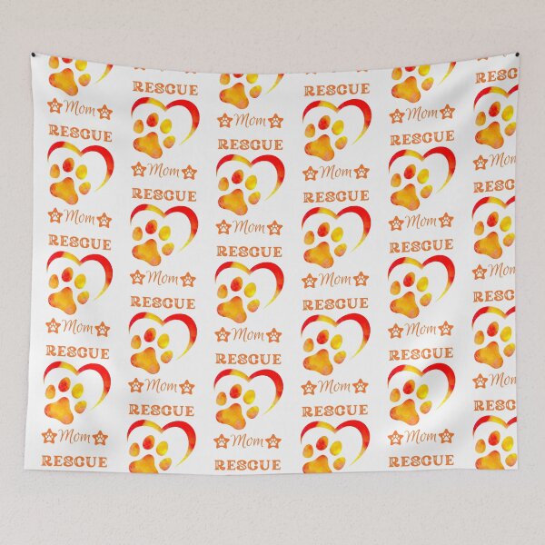 Item preview, Rescue Mom in Red and Gold designed and sold by Willow65625.