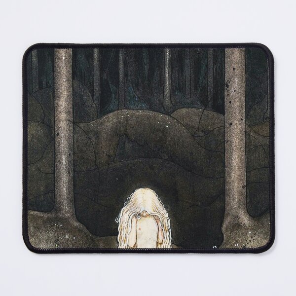 Item preview, John Bauer Princess Tuvstarr Gazing Down Into The Dark Waters Of The Forest Tarn designed and sold by TeeARTHY.