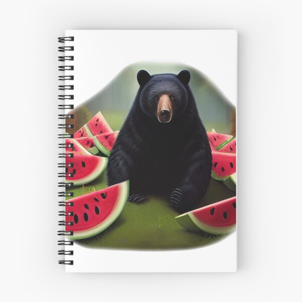 Item preview, Black Bear with Watermelons designed and sold by ArtisticUploads.