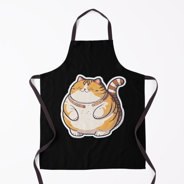 Item preview, Fatest Cat Obese Animals Cartoon Anime Style designed and sold by AnimalArtPhotos.