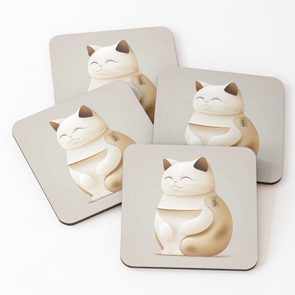 Item preview, Japanese Lucky Cat Gold designed and sold by unrealartwork.