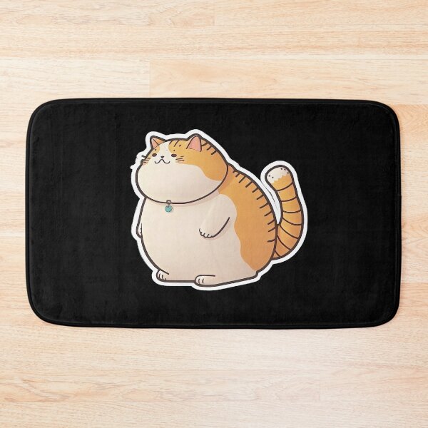 Item preview, Fat Cat Funny Cartoon Anime Style Animals designed and sold by AnimalArtPhotos.