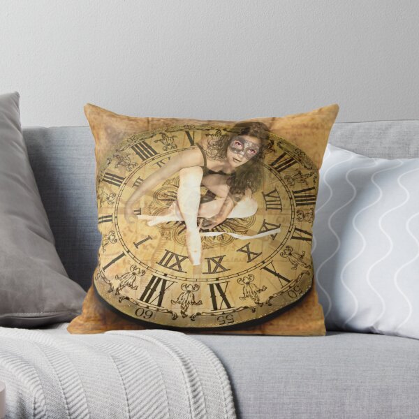 "Carnival of Time" Throw Pillow