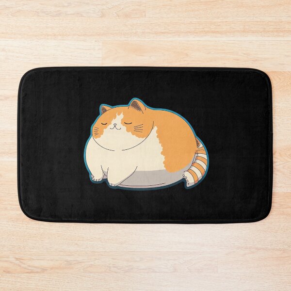 Item preview, Funny Fat Cat Cartoon Anime Style Animals designed and sold by AnimalArtPhotos.