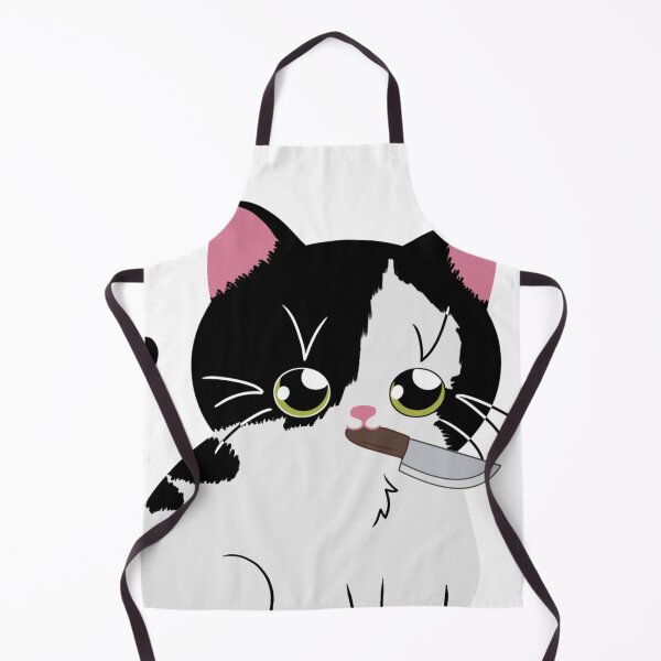 Item preview, Small piebald cat knife holder designed and sold by GoopyCat.