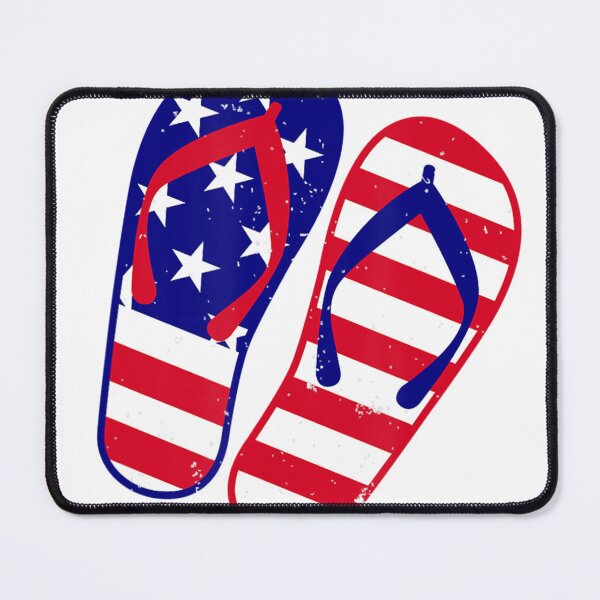 Item preview, Ocracoke Island Beach American USA Flip Flops July Fourth  designed and sold by maissgulnari.