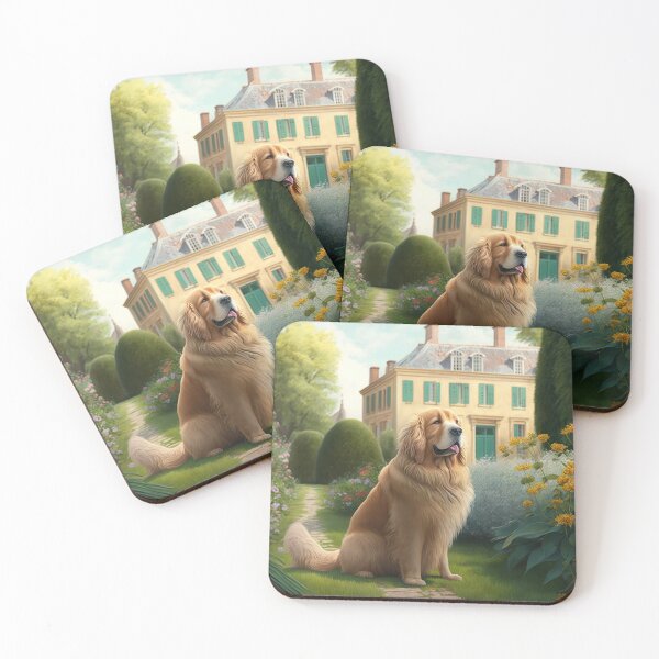 Item preview, Golde Retriever in French Garden designed and sold by unrealartwork.