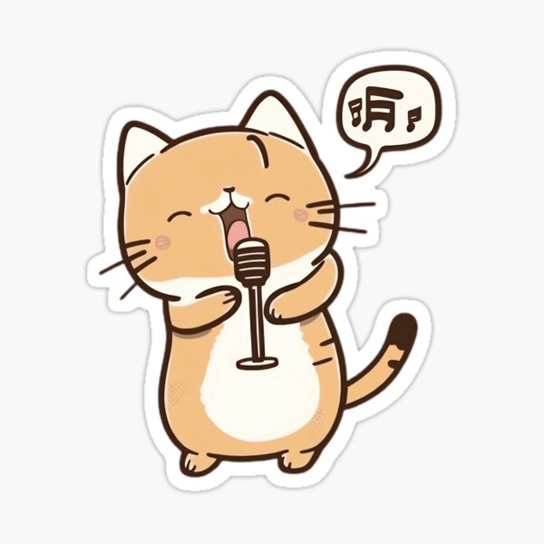 Item preview, Melodic Meower, Musical Cat designed and sold by MeleikaStyle.