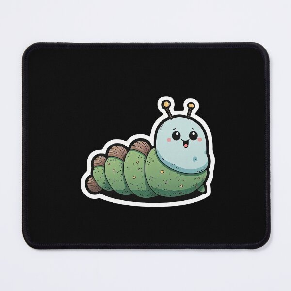 Item preview, Cute Caterpillar Very Happy Cartoon Anime Insect designed and sold by AnimalArtPhotos.