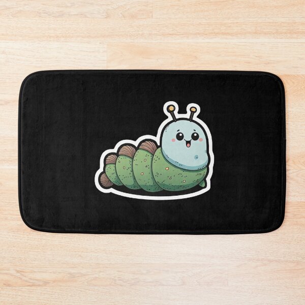 Item preview, Cute Caterpillar Very Happy Cartoon Anime Insect designed and sold by AnimalArtPhotos.