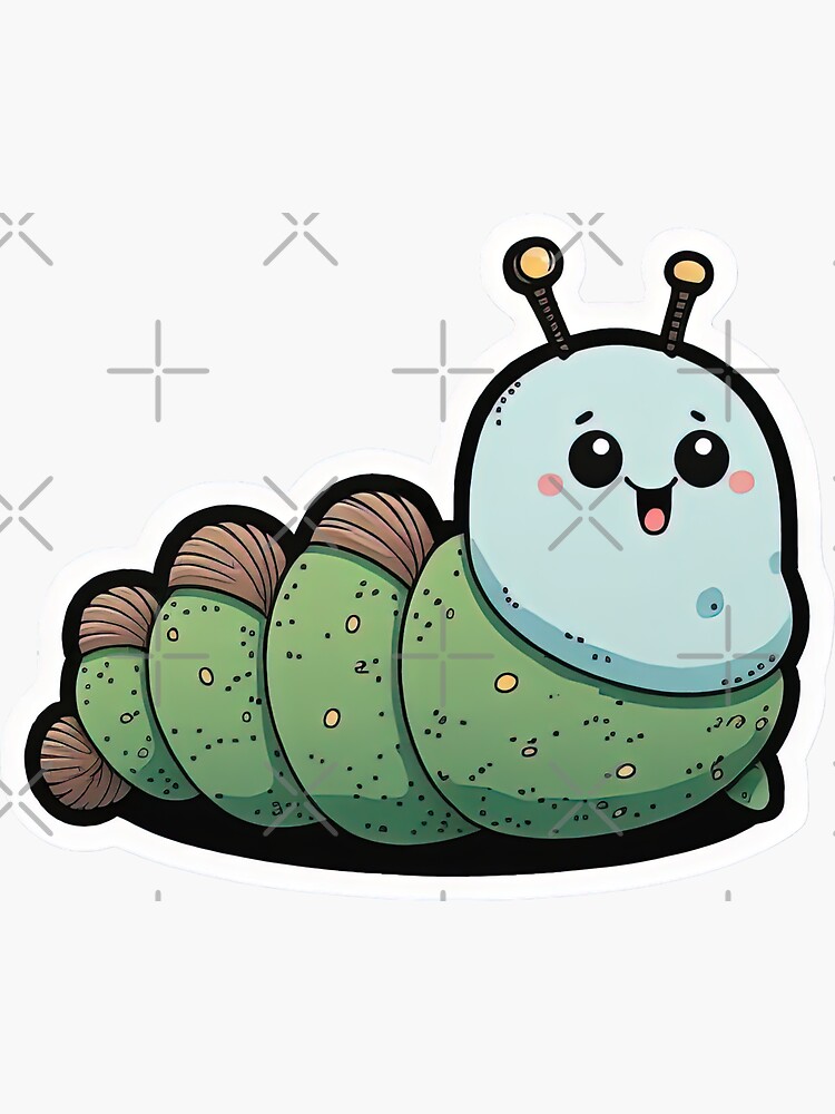 Existential Caterpillar  Sticker for Sale by CandyAcid