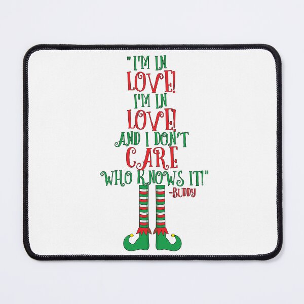 Item preview, I’m in love! I’m in love! And I don’t care who knows it! Buddy the elf, elf designed and sold by Sticker Up.