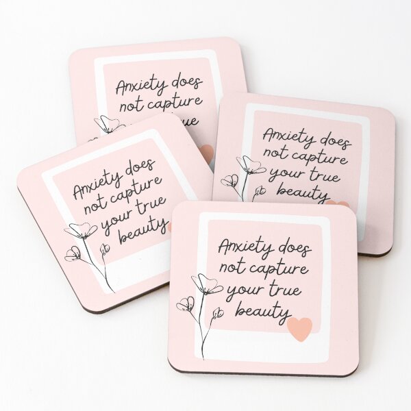 Item preview, Anxiety Does Not Capture Your True Beauty l Pink designed and sold by GabbyC03.