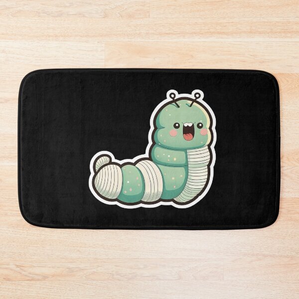 Item preview, Very Cute Caterpillar Very Happy Cartoon Anime Insect designed and sold by AnimalArtPhotos.