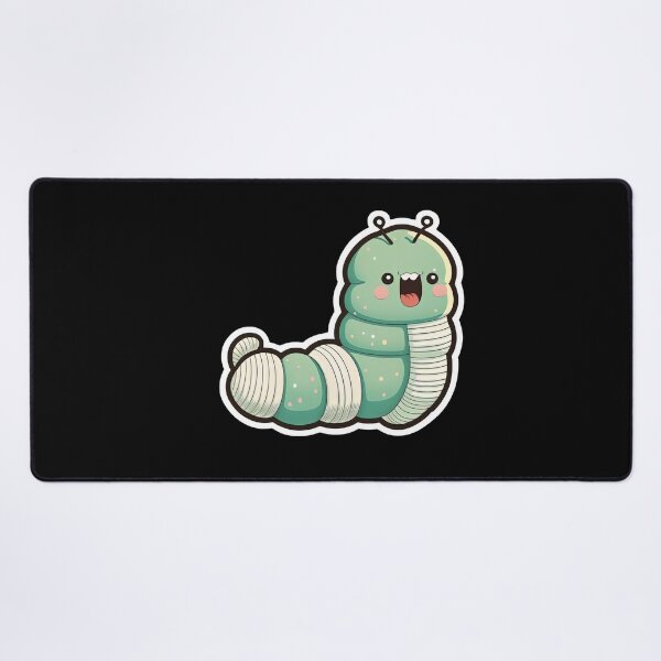 Item preview, Very Cute Caterpillar Very Happy Cartoon Anime Insect designed and sold by AnimalArtPhotos.