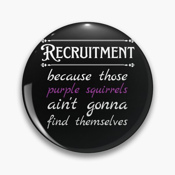 Item preview, Funny Recruiter Definition Purple Squirrel designed and sold by Recruiter-Love.