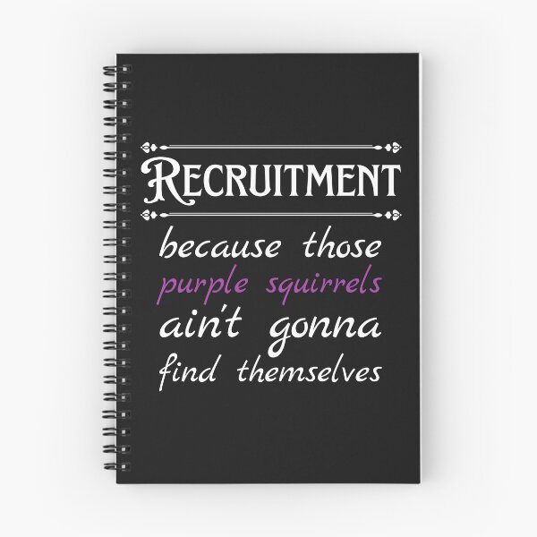 Item preview, Funny Recruiter Definition Purple Squirrel designed and sold by Recruiter-Love.