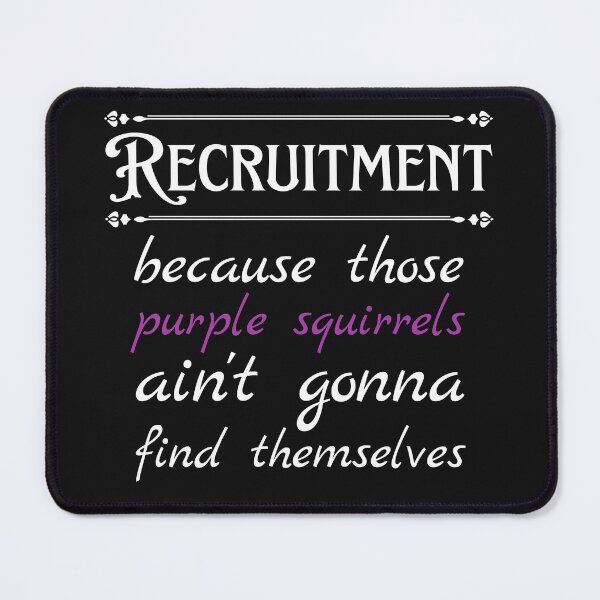Item preview, Funny Recruiter Definition Purple Squirrel designed and sold by Recruiter-Love.