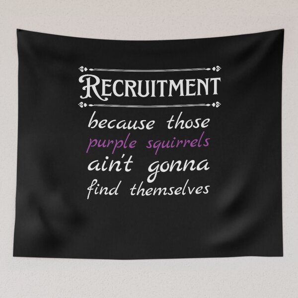 Item preview, Funny Recruiter Definition Purple Squirrel designed and sold by Recruiter-Love.