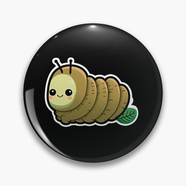 Item preview, Cute Cartoon Caterpillar Very Happy Cartoon Anime Insect designed and sold by AnimalArtPhotos.