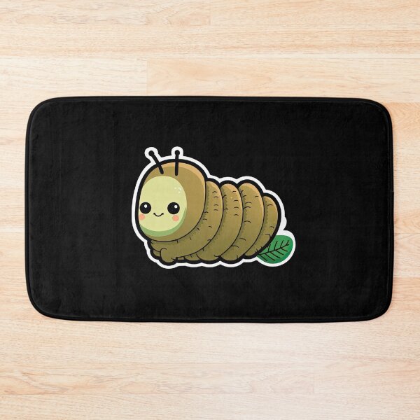 Item preview, Cute Cartoon Caterpillar Very Happy Cartoon Anime Insect designed and sold by AnimalArtPhotos.