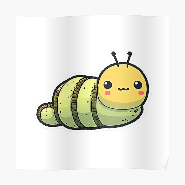 Cartoon Caterpillar Posters for Sale | Redbubble Cartoon Caterpillar Posters for Sale | Redbubble