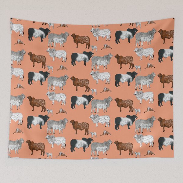Item preview, Brahman Cattle Peach designed and sold by Ashley Gagnon.