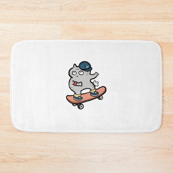Item preview, Skateboarding Tabby Cat Sticker designed and sold by SSAlleyhouse.