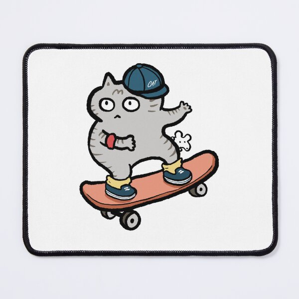 Item preview, Skateboarding Tabby Cat Sticker designed and sold by SSAlleyhouse.