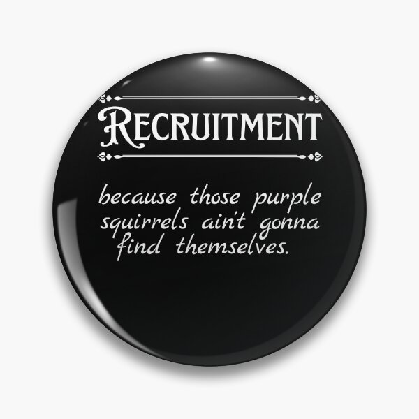 Item preview, Funny Recruiter Definition Purple Squirrel designed and sold by Recruiter-Love.