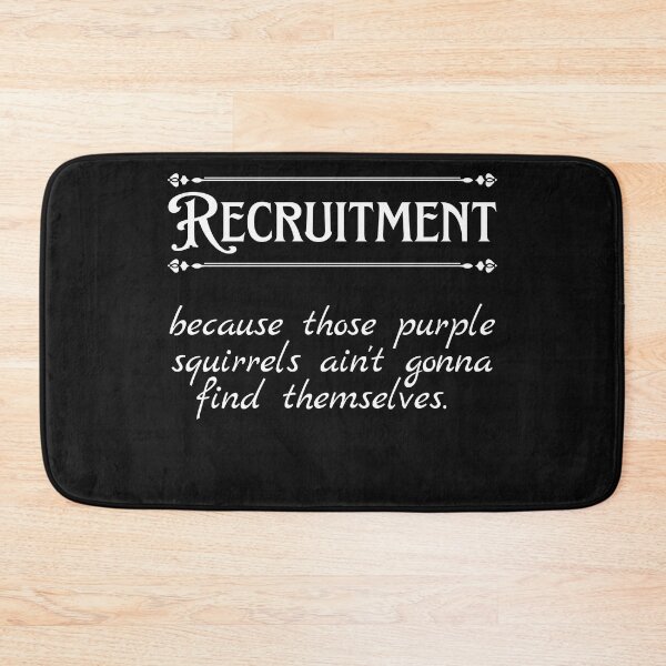 Item preview, Funny Recruiter Definition Purple Squirrel designed and sold by Recruiter-Love.