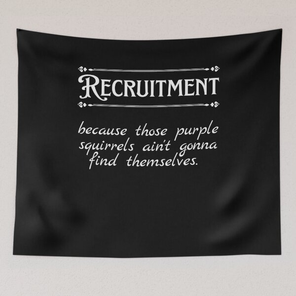 Item preview, Funny Recruiter Definition Purple Squirrel designed and sold by Recruiter-Love.