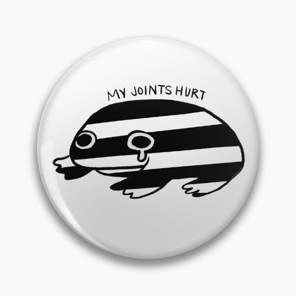 Item preview, My Joints Hurts | Crying Black and White Frog designed and sold by iristocat.