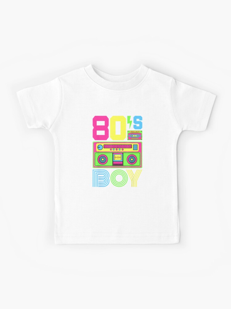 80s Boy 1980s Fashion 80 Theme Party Outfit Eighties Costume | Kids T-Shirt