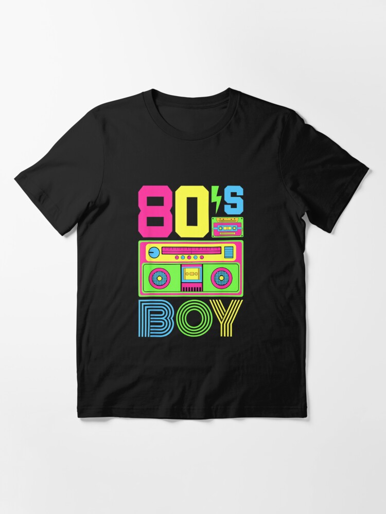 80s Boy 1980s Fashion 80 Theme Party Outfit Eighties Costume Essential  T-Shirt for Sale by Sonali69