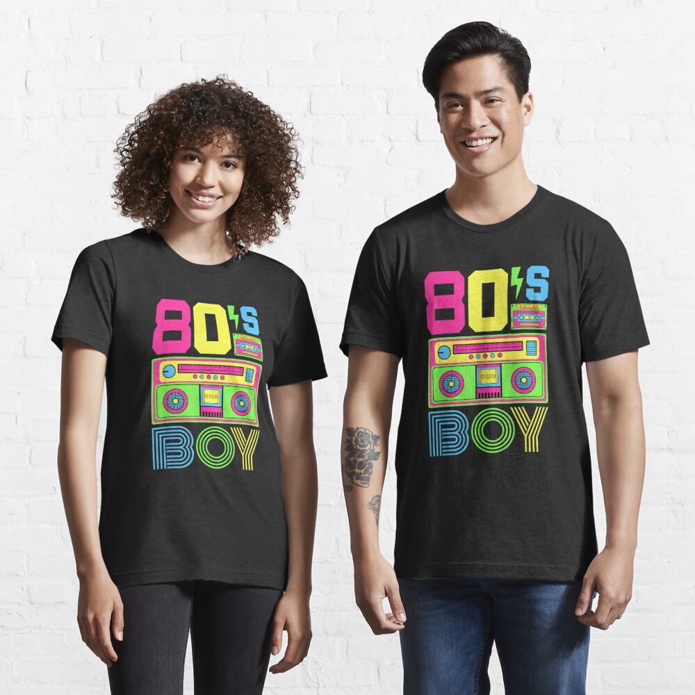 80s Boy 1980s Fashion 80 Theme Party Outfit Eighties Costume Essential T- Shirt for Sale by Sonali69