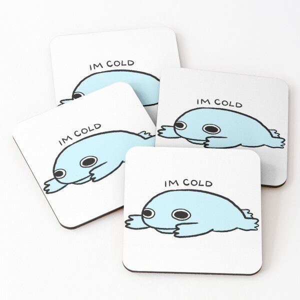 Item preview, I’m Cold | Icy Blue Frog designed and sold by iristocat.