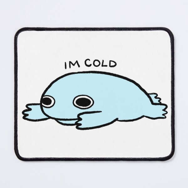 Item preview, I’m Cold | Icy Blue Frog designed and sold by iristocat.