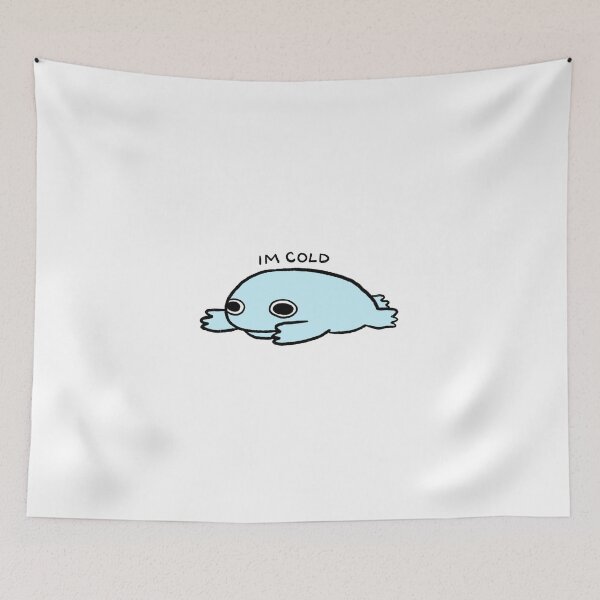Item preview, I’m Cold | Icy Blue Frog designed and sold by iristocat.