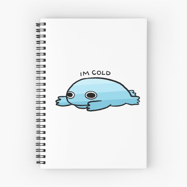 Item preview, I’m Cold | Blue Gradient Frog designed and sold by iristocat.
