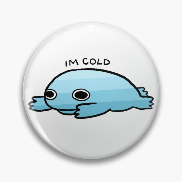 Item preview, I’m Cold | Blue Gradient Frog designed and sold by iristocat.