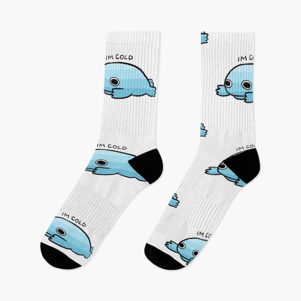 Item preview, I’m Cold | Blue Gradient Frog designed and sold by iristocat.