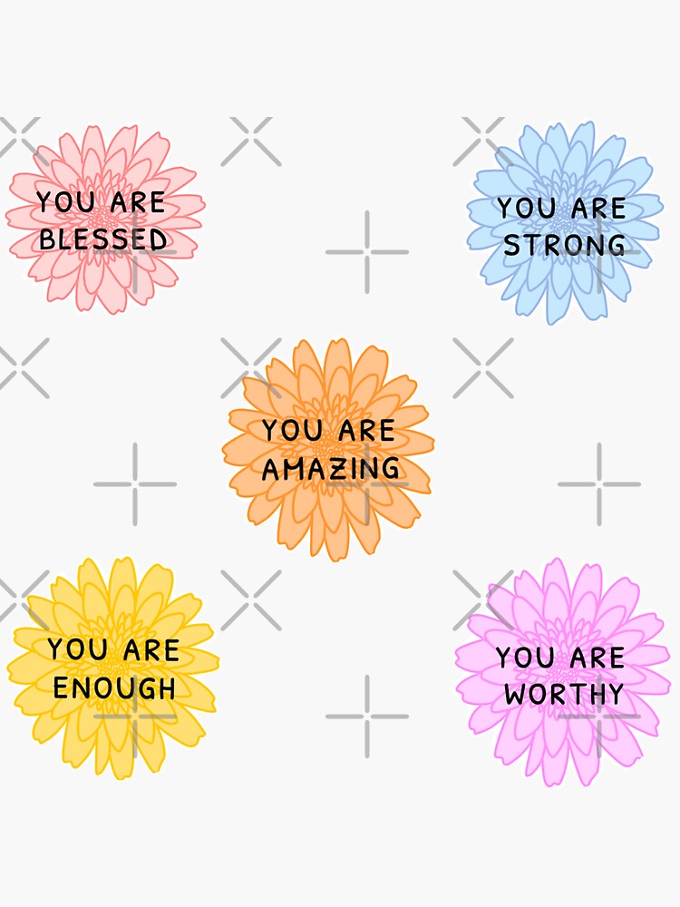 Women Positive Inspiration Affirmation Stickers Vision Board Laptop Journal