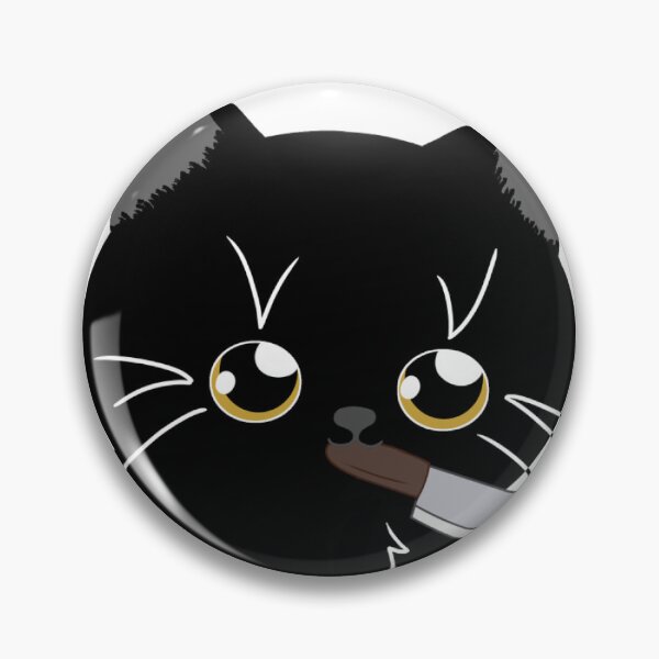 Item preview, Small black cat knife holder designed and sold by GoopyCat.