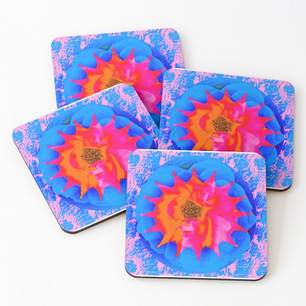 Item preview, Abstract Rose with Blue-Pink lace pattern by Iritof designed and sold by iritof.